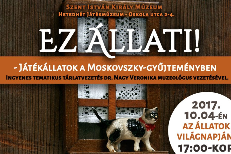 Tematikus tárlatvezetés lesz az Állatok Világnapján a Játékmúzeumban