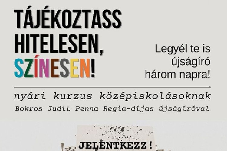 Legyél Te is újságíró! – háromnapos kurzus indul középiskolásoknak az Aranybulla Könyvtárban