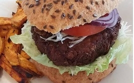 Vega hamburger (laktóz, gluténmentes)