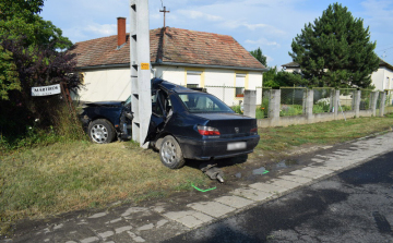 Nem tudta bevenni a kanyart, villanyoszlopnak ütközött az abai férfi Szabadbattyánban