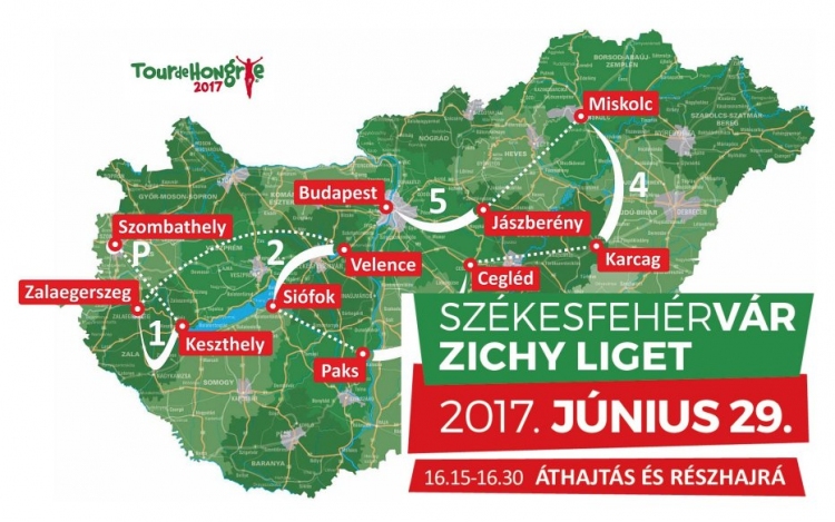 Kerékpáros programokkal várjuk csütörtökön délután Fehérváron a Tour de Hongrie mezőnyét