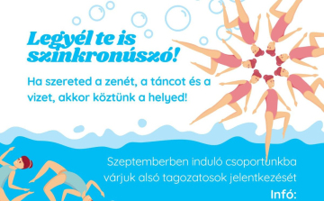 Legyél te is szinkronúszó! – felvételt hirdet az ORKA