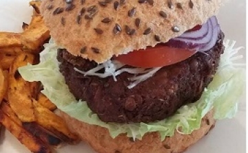 Vega hamburger (laktóz, gluténmentes)